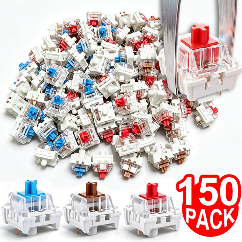 Gaming Keyboard Blue - 1-150Pcs 3 Pin DIY Mechanical Keyboard