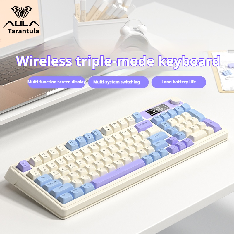 Gaming Keyboard No Noise - AULA S99 PRO Wireless Gaming Membrane
