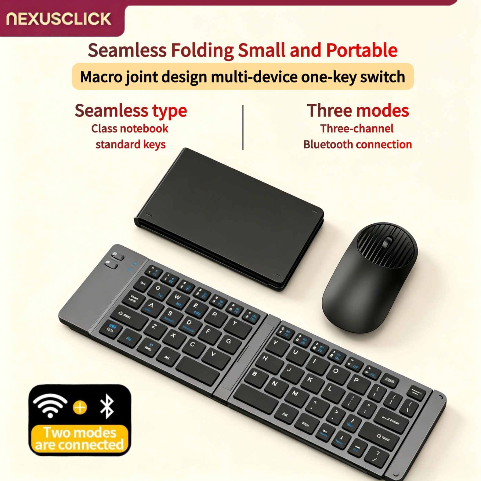 Gaming Keyboard And Mouse Combo Wireless - NexusClick New Mini Wireless Bluetooth Keyboard