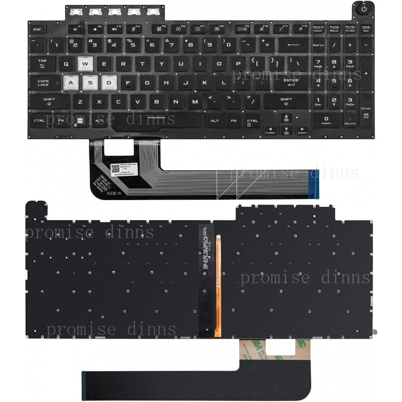 Gaming Keyboard Backlit - M US Keyboard for Asus TUF