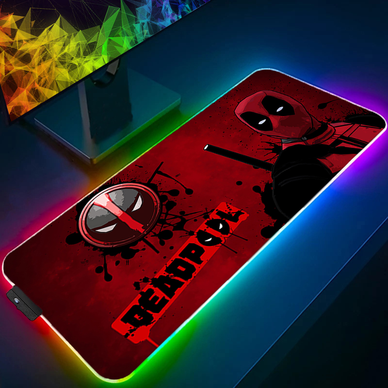 Gaming Keyboard Backlit - LED Mouse Pad Gaming Backlight Lock
