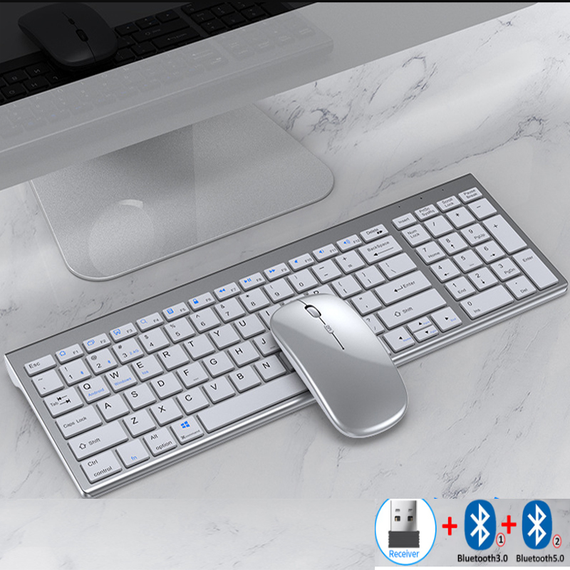 Gaming Keyboard Extension - Jomaa Slim Rechargeable Bluetooth Keyboard and