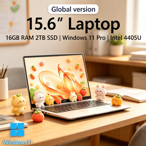 Gaming Keyboard Backlit - Quintessential 2026 Ultralight Laptop 15.6 16GB