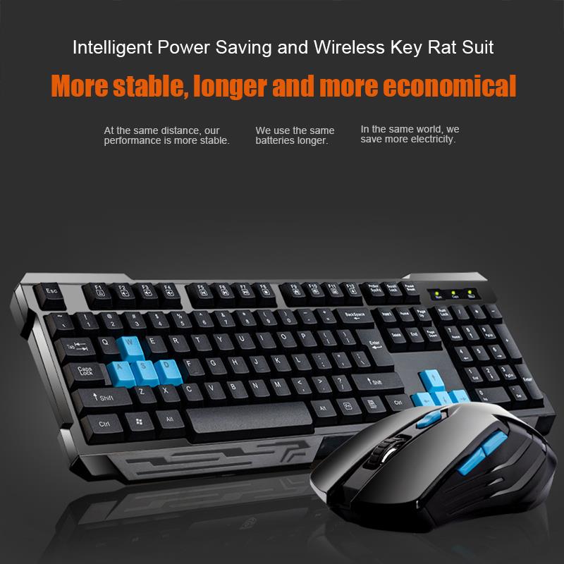 Gaming Keyboard Extension - Keyboard Mouse Combos Waterproof Multimedia 2.4GHz
