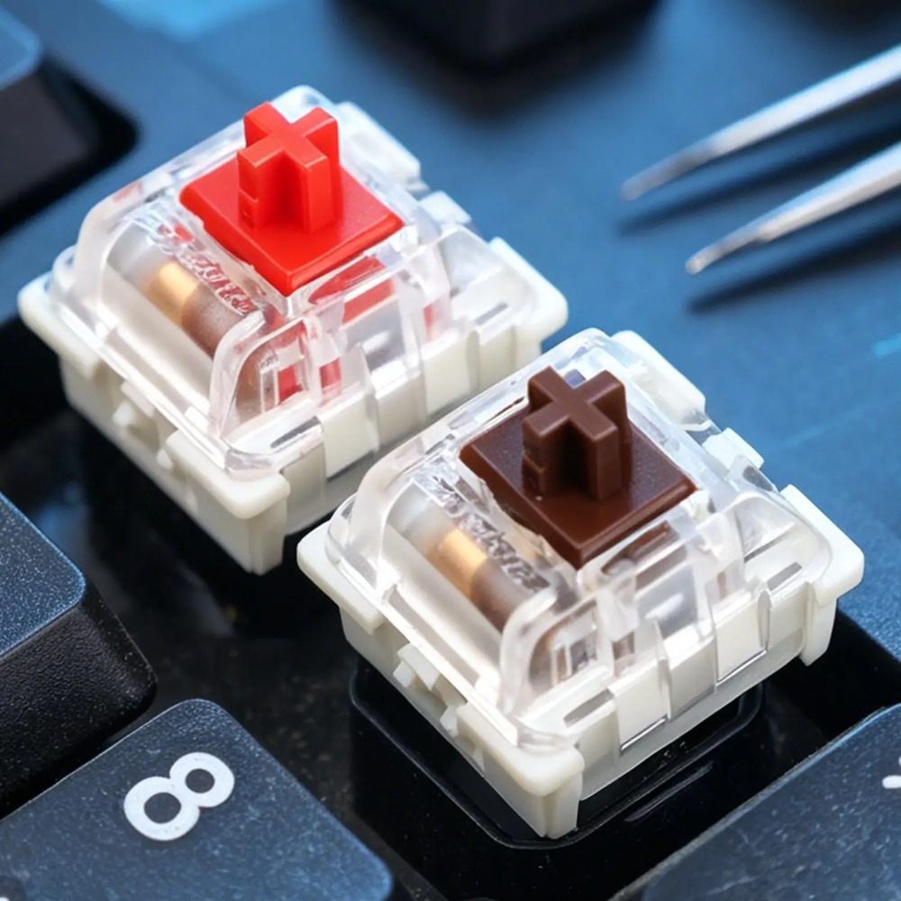 1-150Pcs 3 Pin DIY Mechanical  - đánh giá và giá Gaming Keyboard Blue