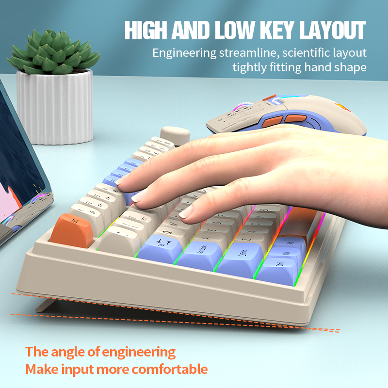 Dual-Mode 2.4G Bluetooth Wirel - đánh giá và giá Gaming Keyboard Mouse Set