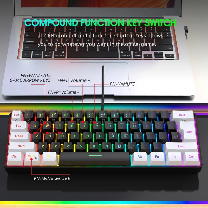 Keyboard and Mouse 60% Compute - đánh giá và giá Gaming Keyboard Extension
