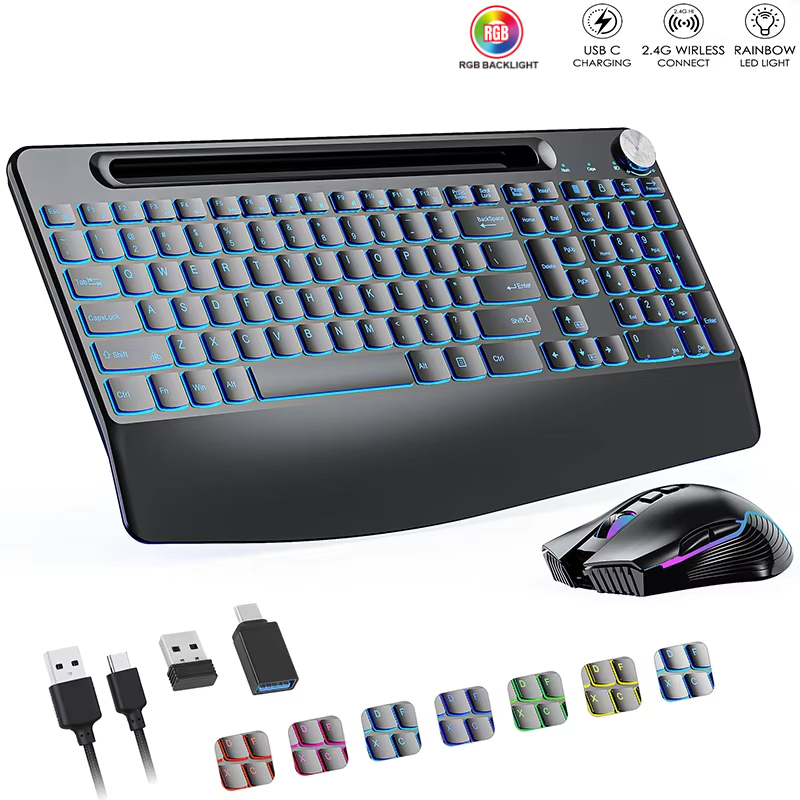 2.4G&Type-C Wireless Keyboard  - đánh giá và giá Gaming Keyboard Mouse Set