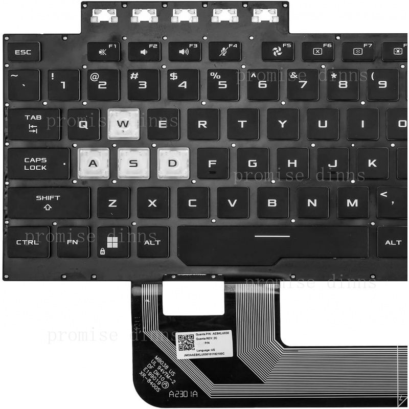 M   US Keyboard for Asus TUF G - đánh giá và giá Gaming Keyboard Backlit