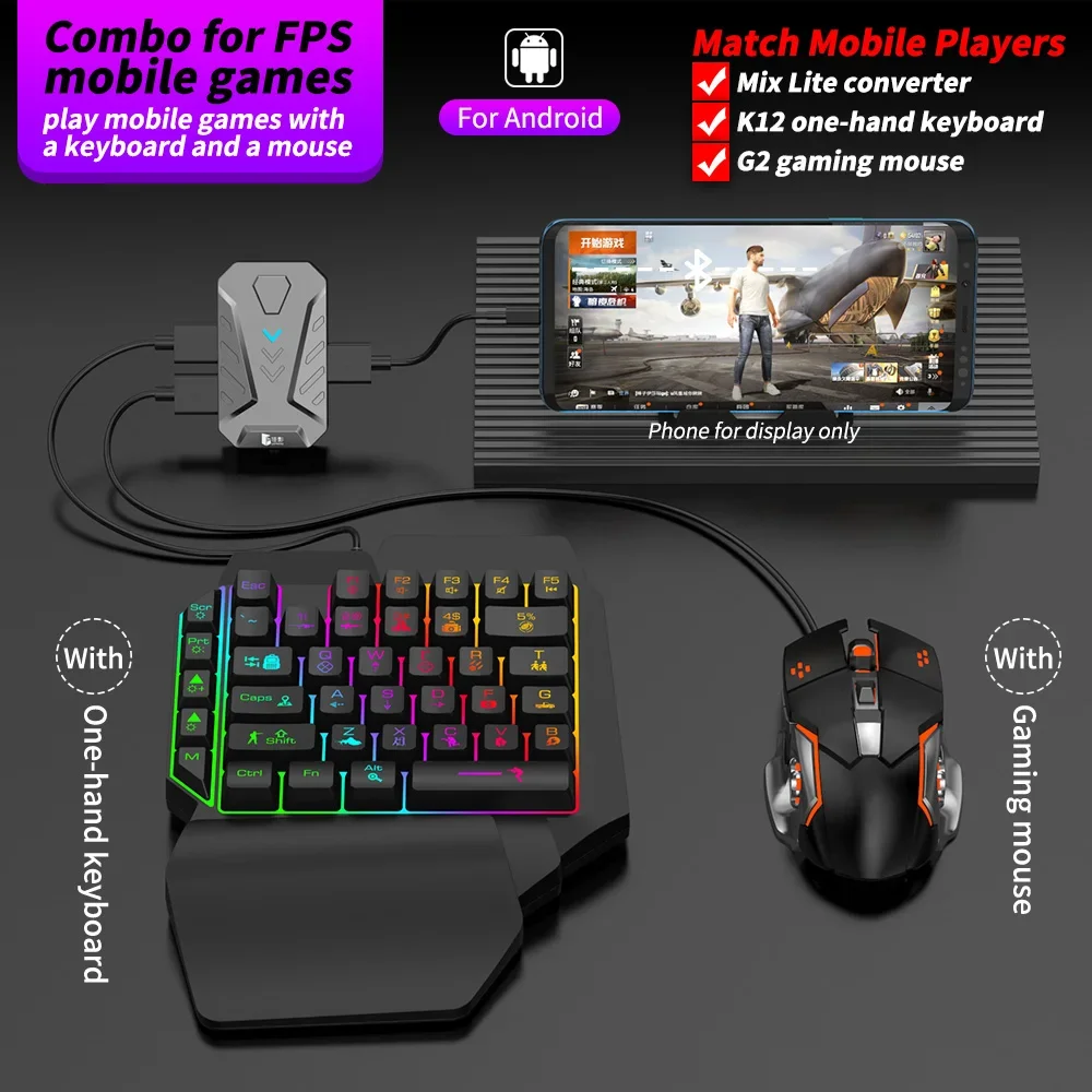 In stock Mixlite Gamepad for M - đánh giá và giá Gaming Keyboard And Mouse Mobile