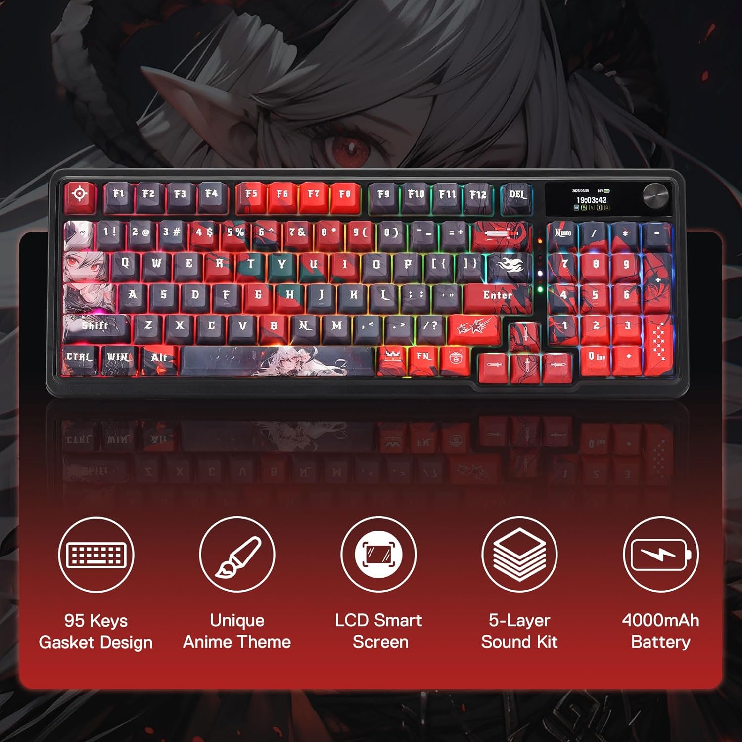Redragon Wireless Gasket Gamin - đánh giá và giá Gaming Keyboard Mobile