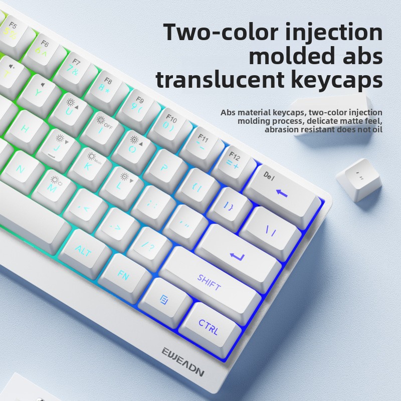 61 keys wireless Mini keyboard - đánh giá và giá Gaming Keyboard No Noise