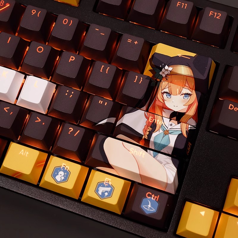 108 Keys/set Blue Archive Loch - đánh giá và giá Gaming Keyboard Blue