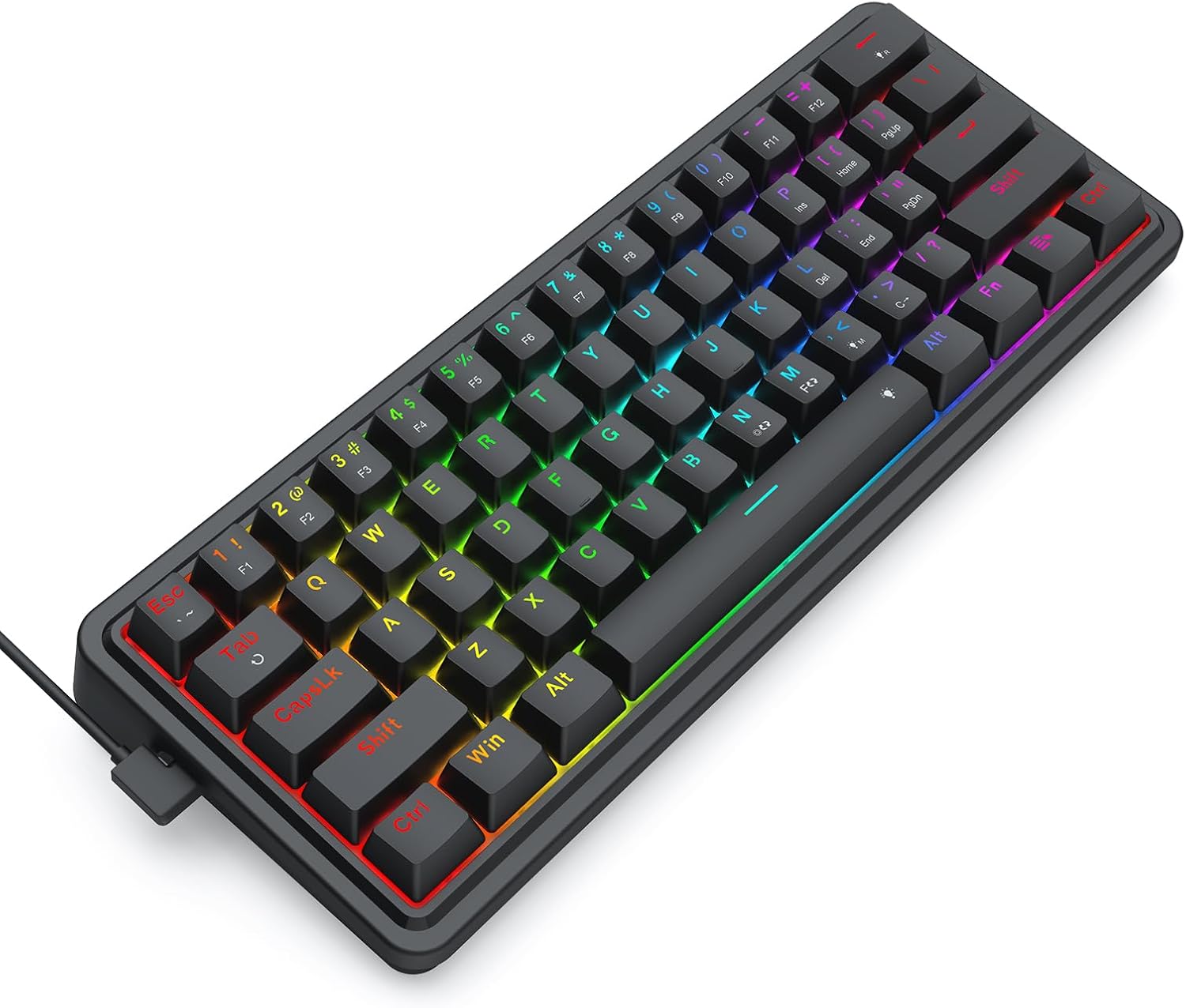 Redragon K722 60% Wired Gasket - đánh giá và giá Gaming Keyboard No Noise