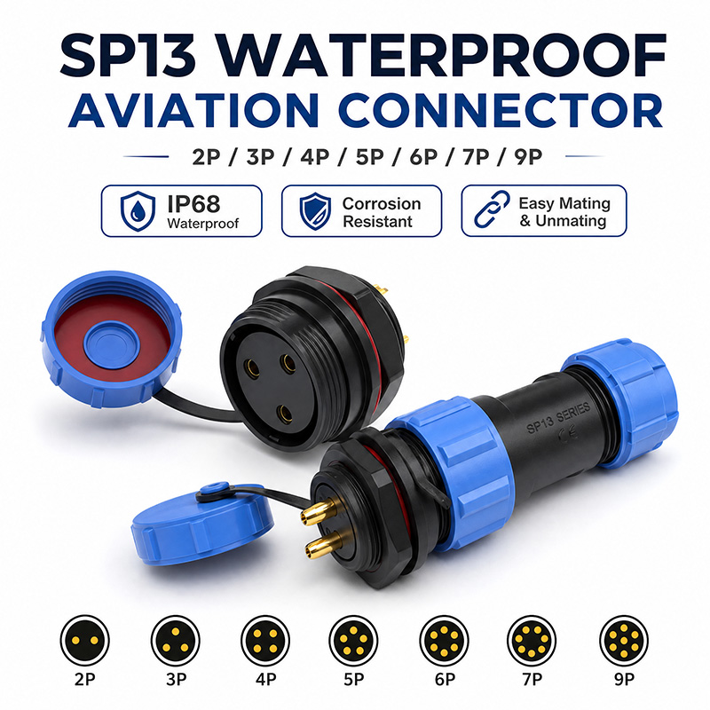 IP68 SP13 Aviation Plug Socket - đánh giá và giá Aviator Connector Kit