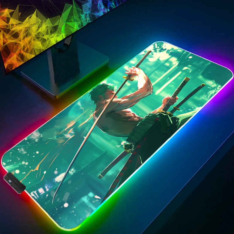 ONE PIECE Zoro Mouse Pad RGB G - đánh giá và giá Gaming Keyboard Backlit