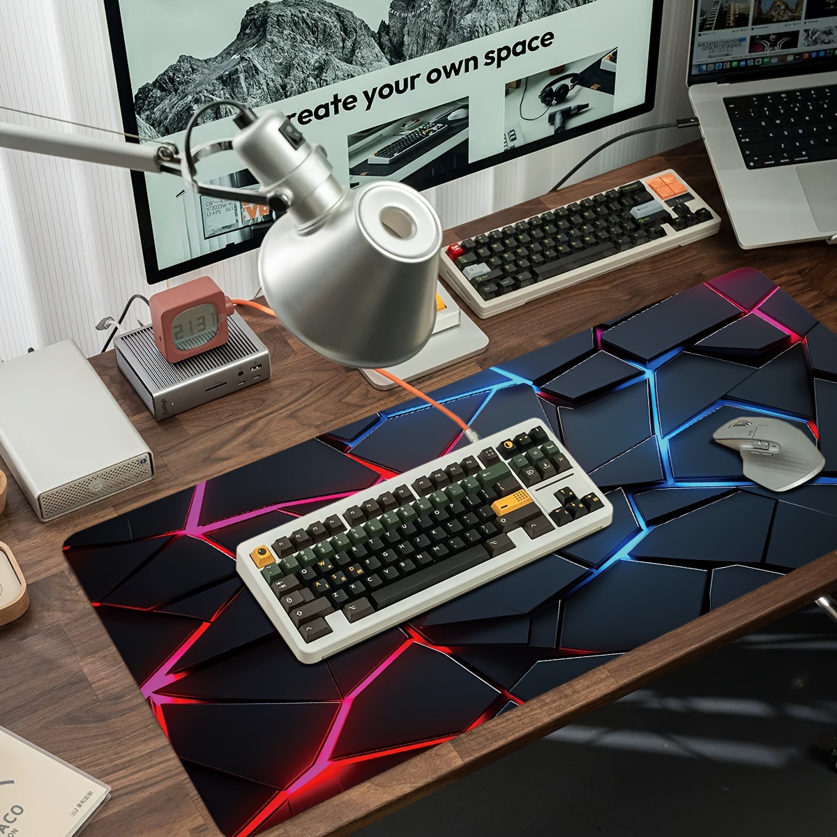 Large gaming Mouse Pads 90x40  - đánh giá và giá Gaming Keyboard Blue