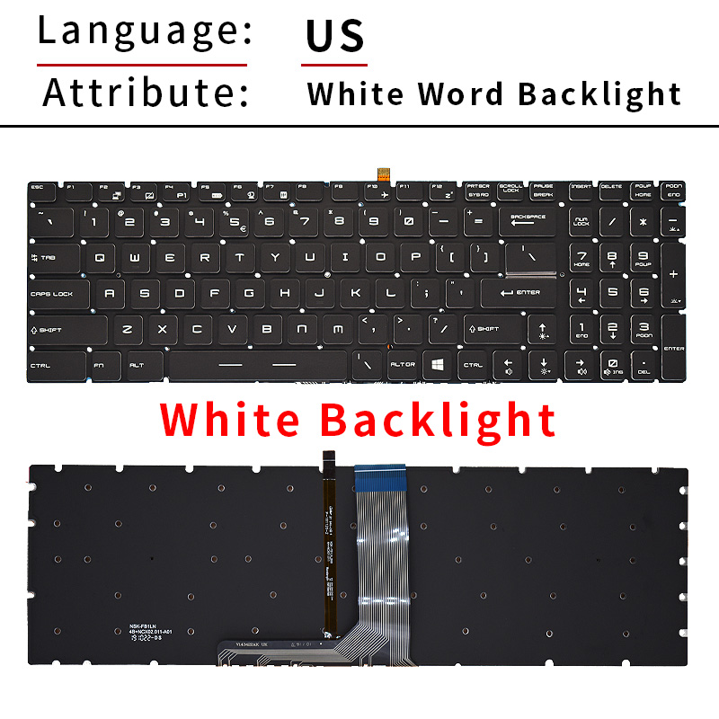 US/RU/SP/FR/TR/AR/NE Backlit K - đánh giá và giá Gaming Keyboard Backlit