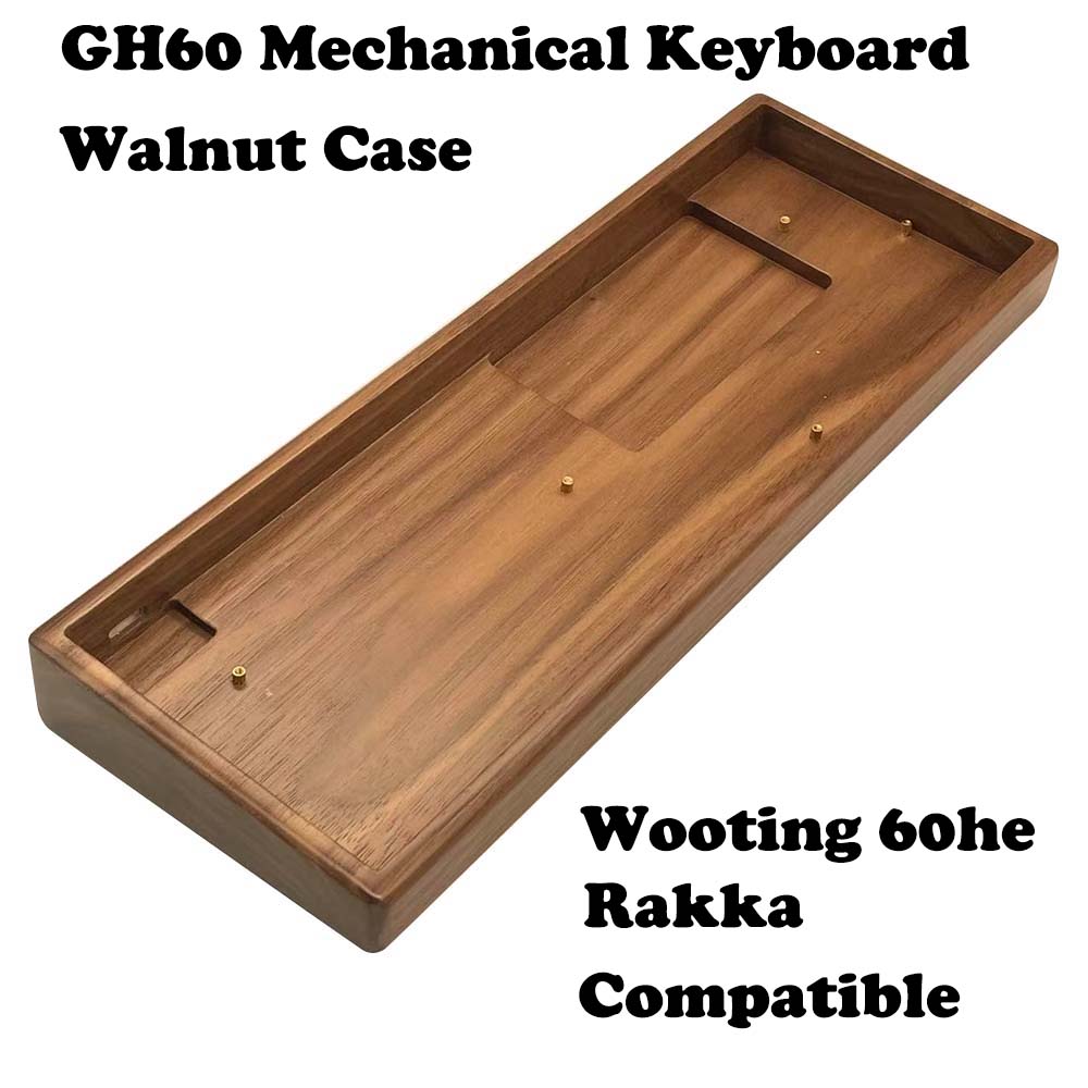 Walnut & Beech Wood 60% Keyboa - đánh giá và giá Hot Swap Pcb