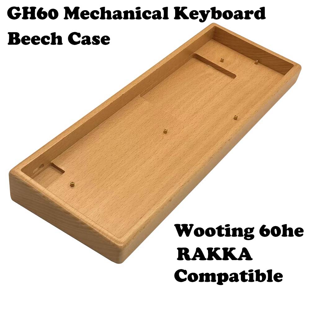 Walnut & Beech Wood 60% Keyboa - đánh giá và giá Hot Swap Pcb