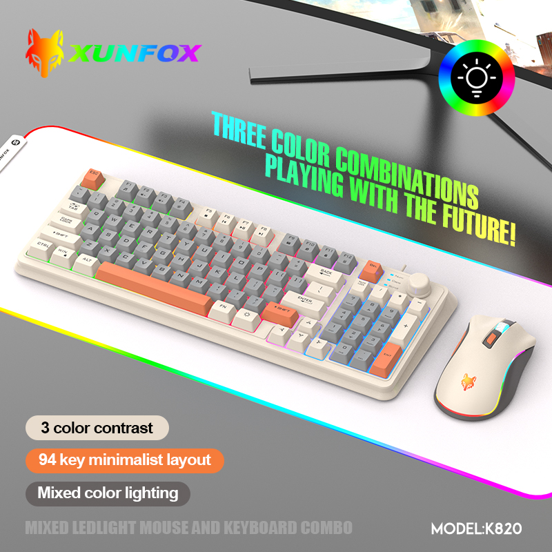 K820 USB Wired Game Keyboard M - đánh giá và giá Gaming Keyboard And Mouse Combo Wireless
