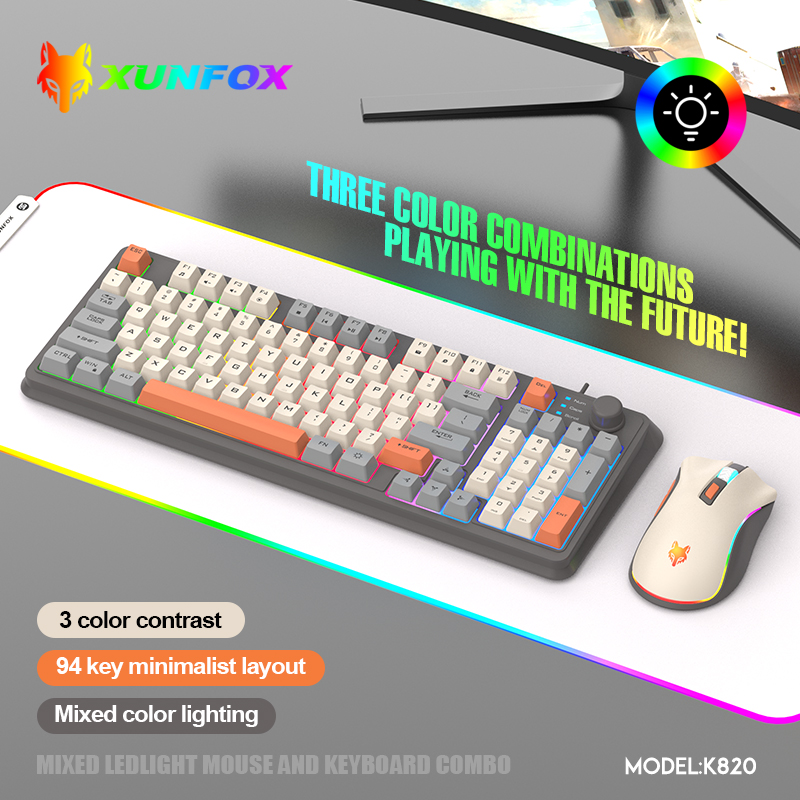 K820 USB Wired Game Keyboard M - đánh giá và giá Gaming Keyboard And Mouse Combo Wireless