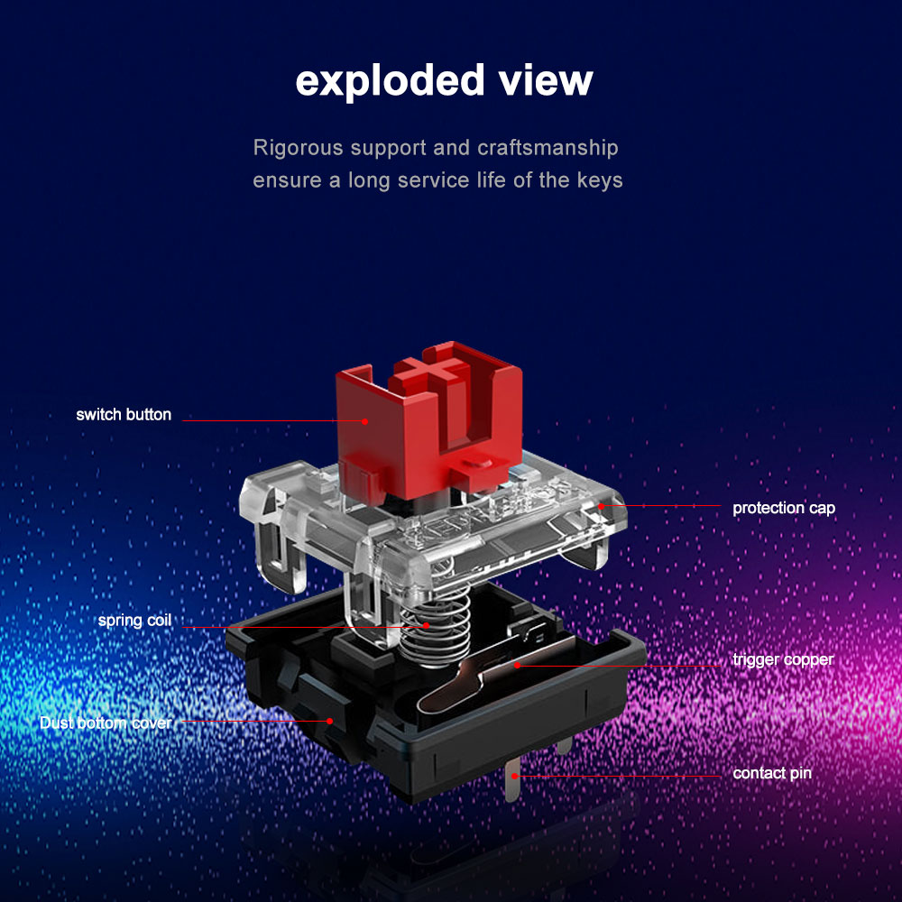 REDRAGON SMD RGB MX Low Profil - đánh giá và giá Gaming Keyboard Mobile