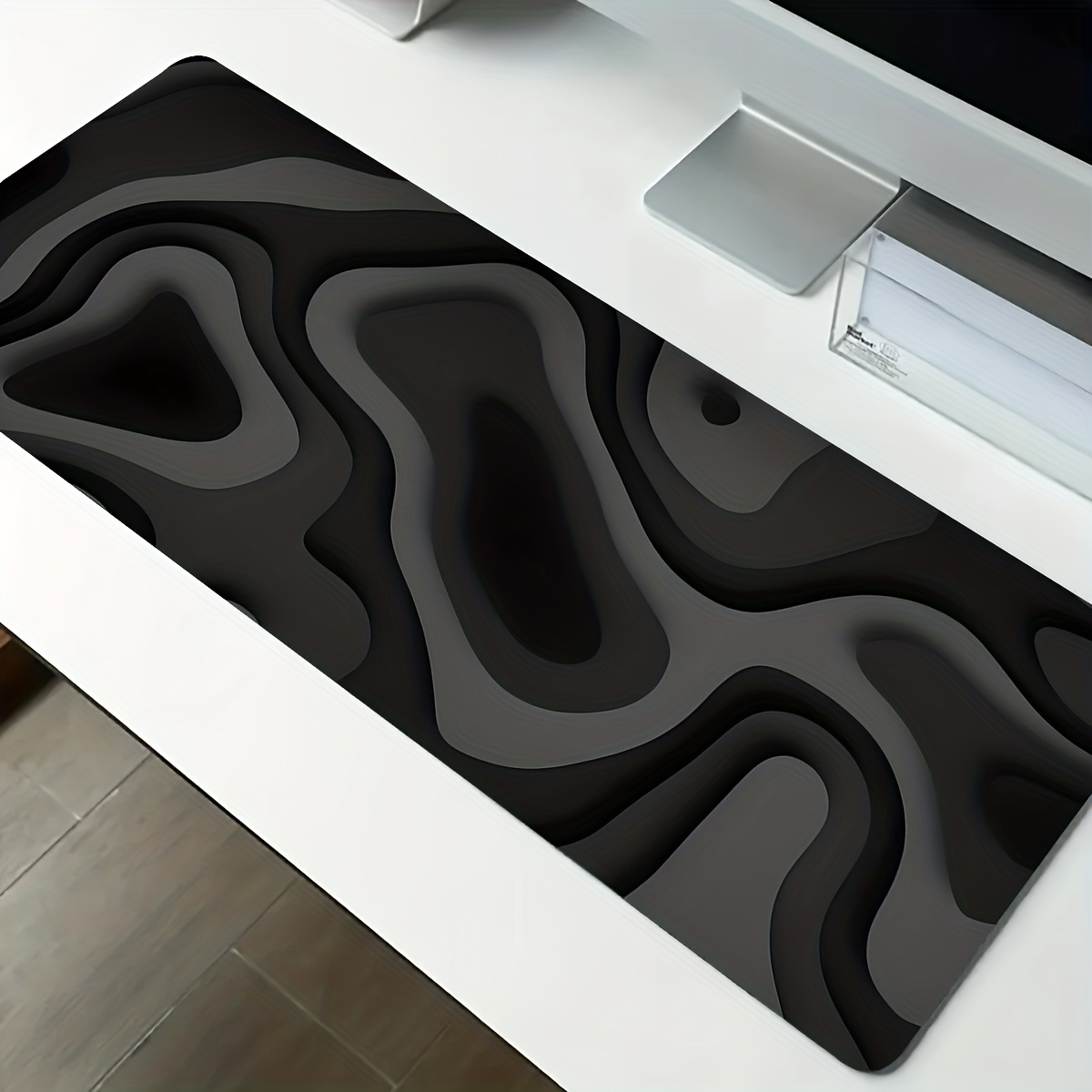 Black Gray Swirl Design Large  - đánh giá và giá Gaming Keyboard Brand