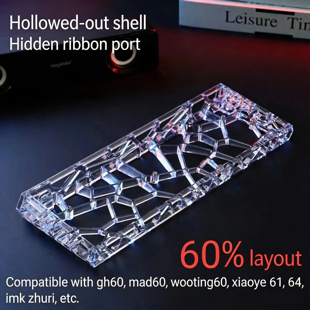 GH60 Keyboard Case Hollow Tran - đánh giá và giá Hot Swap Pcb