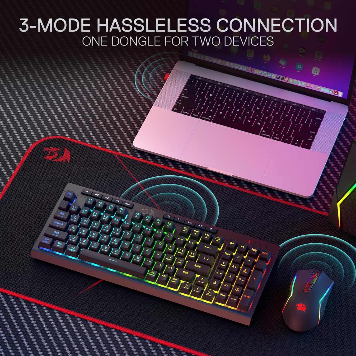 Redragon S142 Wireless Gaming  - đánh giá và giá Gaming Keyboard Extension