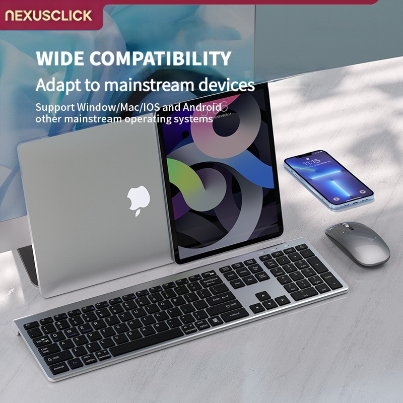 NexusClick 104 Keys Wireless T - đánh giá và giá Gaming Keyboard And Mouse Combo Wireless