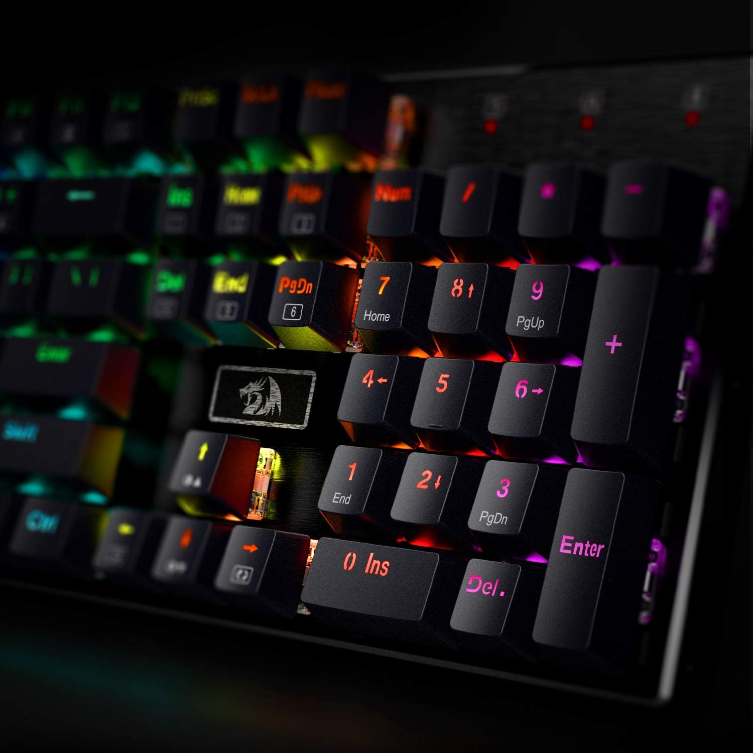 Redragon K556 RGB LED Backlit  - đánh giá và giá Gaming Keyboard No Noise