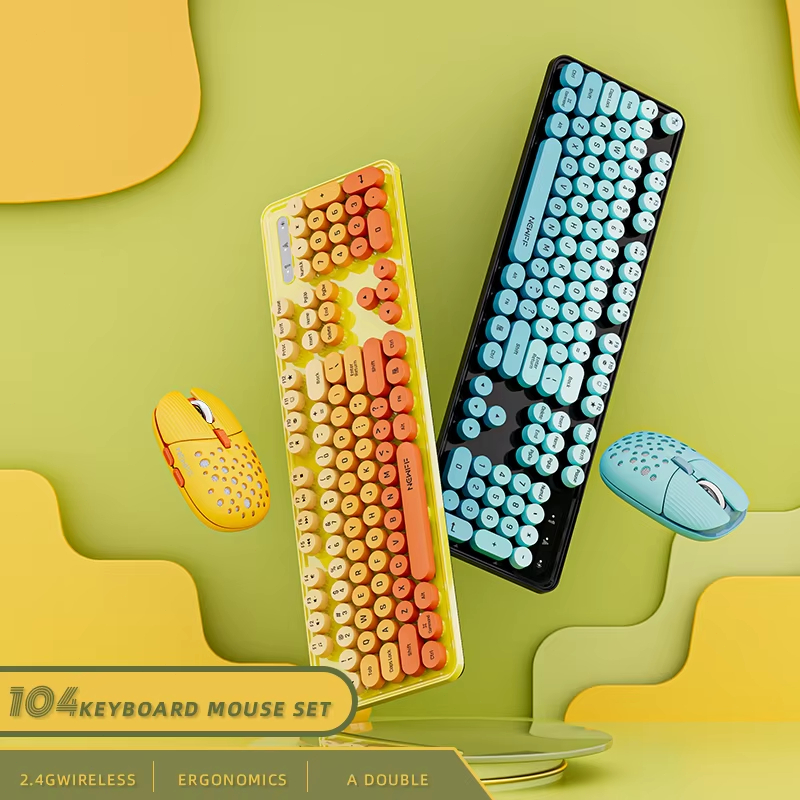 104 Keys 2.4G Wireless Gaming  - đánh giá và giá Gaming Keyboard And Mouse Combo Wireless